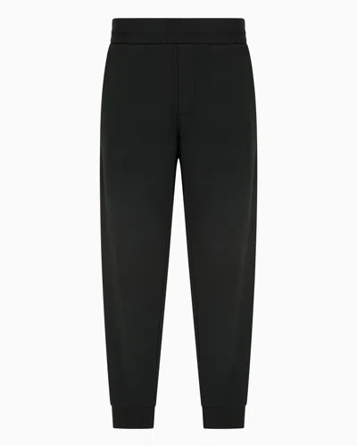 Armani Exchange Cotton French Terry Jogger Pants In Green