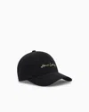 Armani Exchange Embroidered Baseball Cap In Black