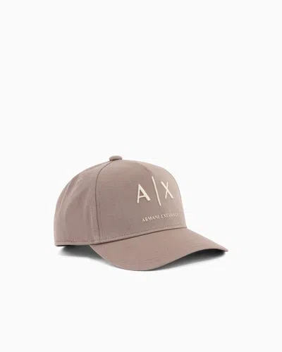 Armani Exchange Cotton Hat In Gold