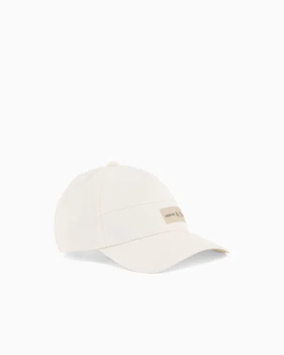 Armani Exchange Cotton Hat In White
