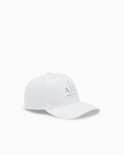Armani Exchange Cotton Hat In White