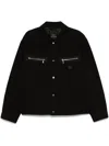 Armani Exchange Cotton Jacket In Black