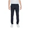 Armani Exchange Official Store Slim Fit Trousers In Ultra Stretch Twill In Black