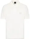 Armani Exchange Regular Fit Pique Polo In 白色