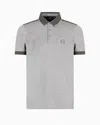 Armani Exchange Cotton Polo With Contrasting Details In Green
