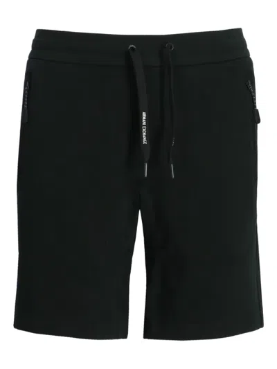 Armani Exchange Cotton Shorts In Black