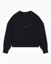 Armani Exchange Cotton Sweatshirt In Black