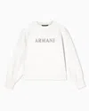 Armani Exchange Logo-embellished Sweatshirt In White