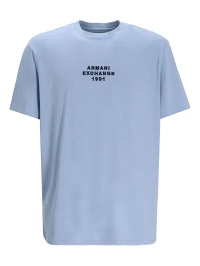 Armani Exchange Cotton T-shirt In Blue