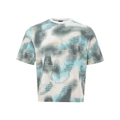 Armani Exchange Cotton Tee For The Modern Men's Man In Multi