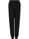 Armani Exchange A-line French Terry Jogger Trousers In Black