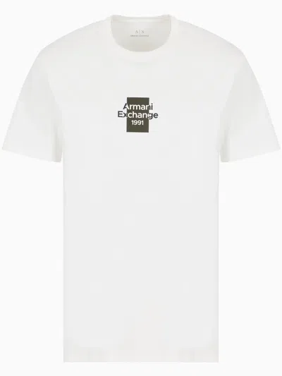 Armani Exchange Cotton T-shirt In White