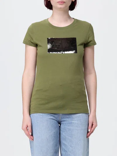 Armani Exchange T-shirt Woman Color Kaki In Green