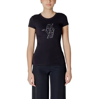 Armani Exchange Black Cotton T-shirt