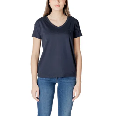 Armani Exchange Blue Cotton T-shirt