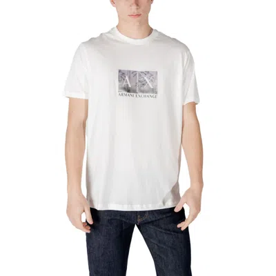 Armani Exchange Cream Cotton T-shirt In White