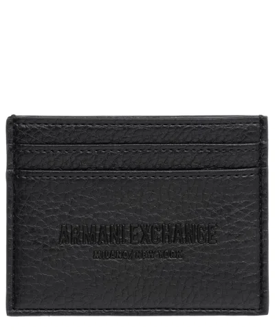 Armani Exchange Credit Card Holder In Black