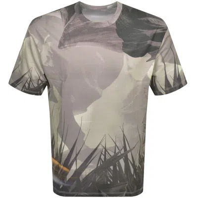 Armani Exchange Crew Neck Graphic T Shirt Khaki