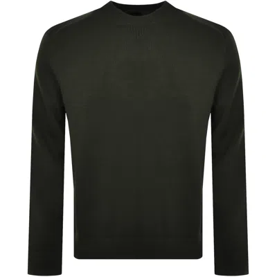 Armani Exchange Crew Neck Knit Jumper Green