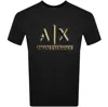 ARMANI EXCHANGE ARMANI EXCHANGE CREW NECK LOGO T SHIRT BLACK