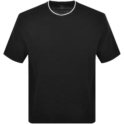 Armani Exchange Crew Neck Logo T Shirt Black