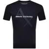 Armani Exchange Regular Fit T-shirts In Navy