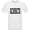 Armani Exchange Slim Fit Jersey T-shirt With Logo In White