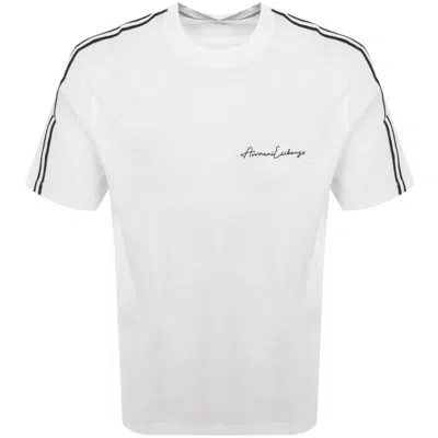 Armani Exchange Crew Neck Logo T Shirt White