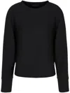 Armani Exchange Crew-neck Sweashirt In Black