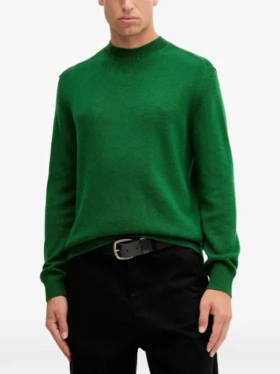 Armani Exchange Crew-neck Sweater In Green