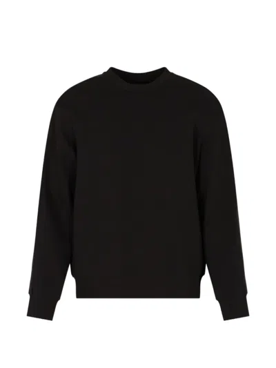 Armani Exchange Crew-neck Sweatshirt In Black