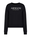 Armani Exchange Logo-embellished Sweatshirt In Black