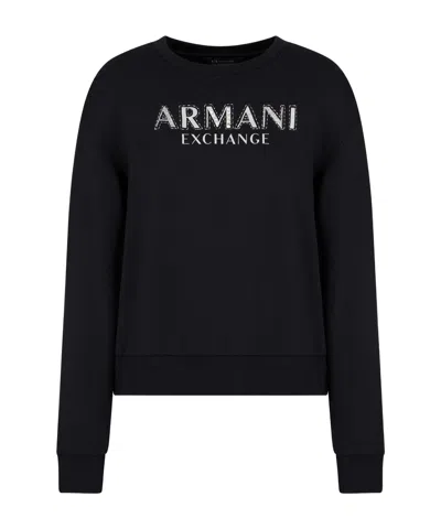 ARMANI EXCHANGE LOGO-EMBELLISHED SWEATSHIRT
