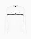Armani Exchange Crewneck Sweatshirt With Logo Print On The Chest In White