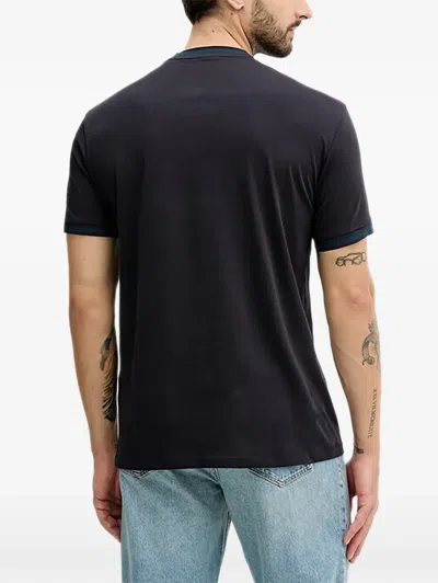 Armani Exchange Crew-neck T-shirt In Black