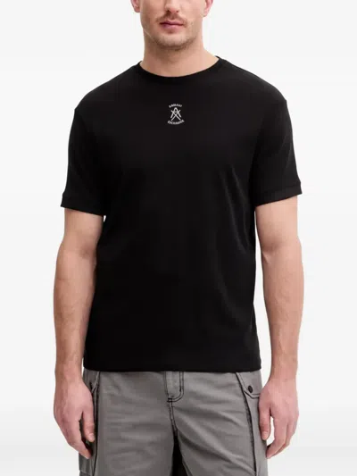 Armani Exchange Crew-neck T-shirt In Black