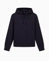 Armani Exchange Cropped Crewneck Sweatshirt In Blue