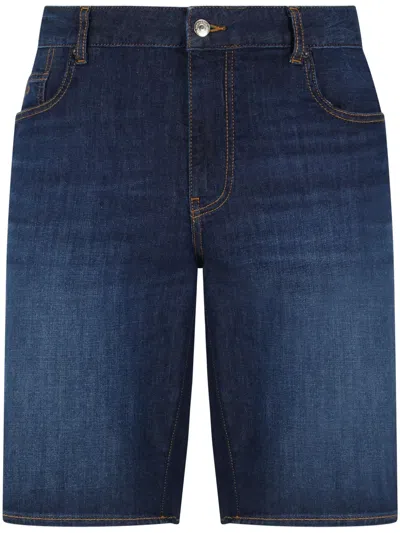 Armani Exchange Cropped Jeans In Blue