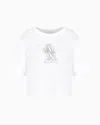Armani Exchange Cropped T-shirts In White