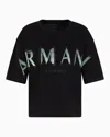 Armani Exchange Cropped T-shirts In Black
