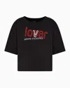 Armani Exchange Cropped T-shirts In Black