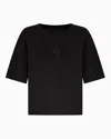 Armani Exchange Cropped T-shirts In Black