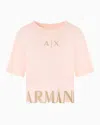 Armani Exchange Cropped T-shirts In Pink