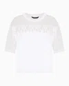 Armani Exchange Cropped T-shirts In White