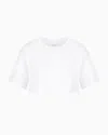 Armani Exchange Cropped T-shirts In White
