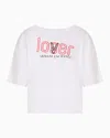 Armani Exchange Cropped T-shirts In White