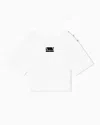Armani Exchange Cropped T-shirts In White