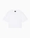 Armani Exchange Cropped T-shirts In White