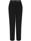 Armani Exchange Soft Trousers With Pleats In Black