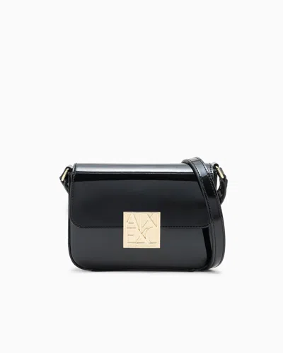 Armani Exchange Crossbody Bag In Technical Fabric In Black